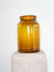 Amber Glass Apothecary Jar