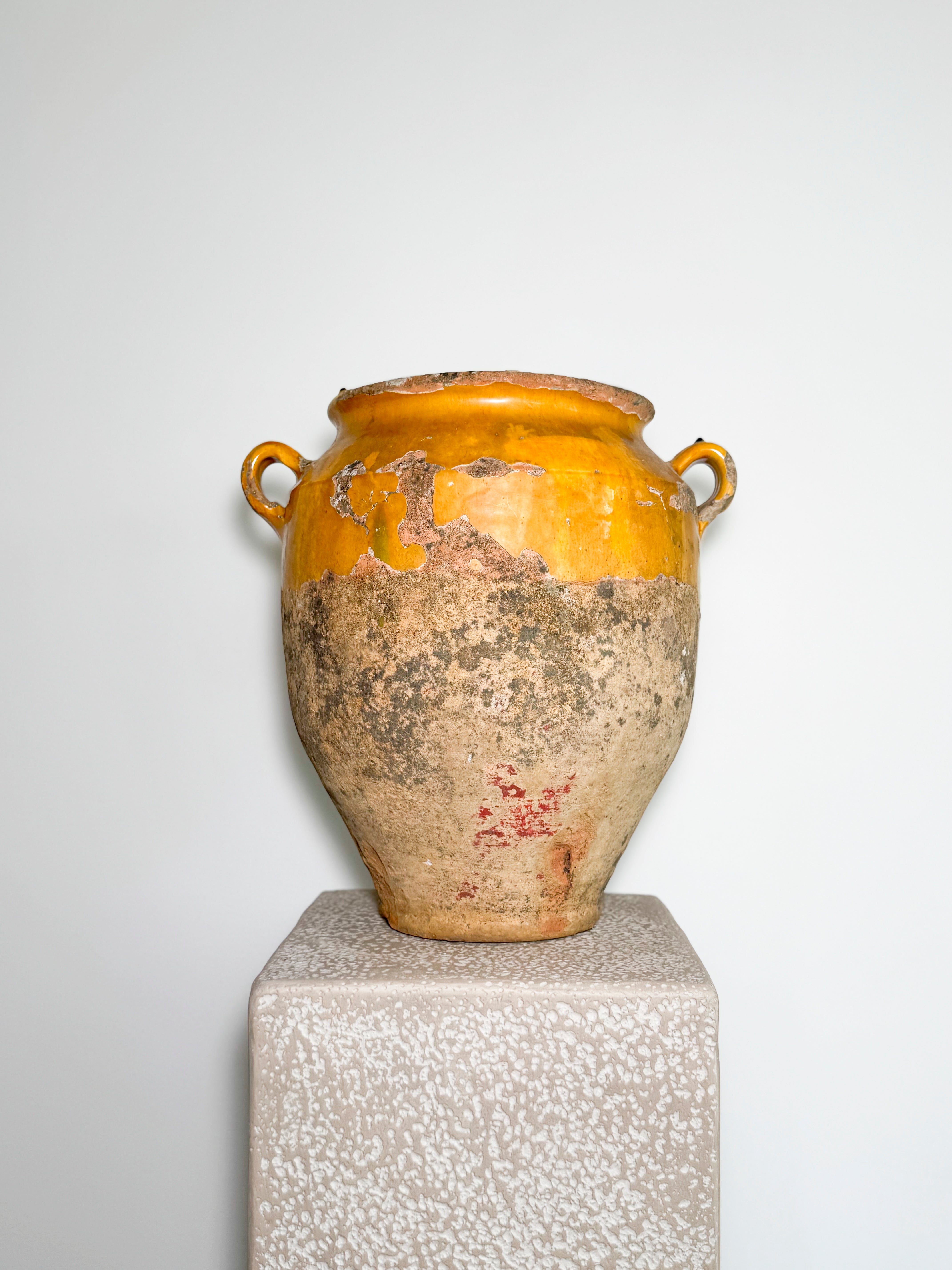 Large French Confit Pot. Vintage homewares West Sussex