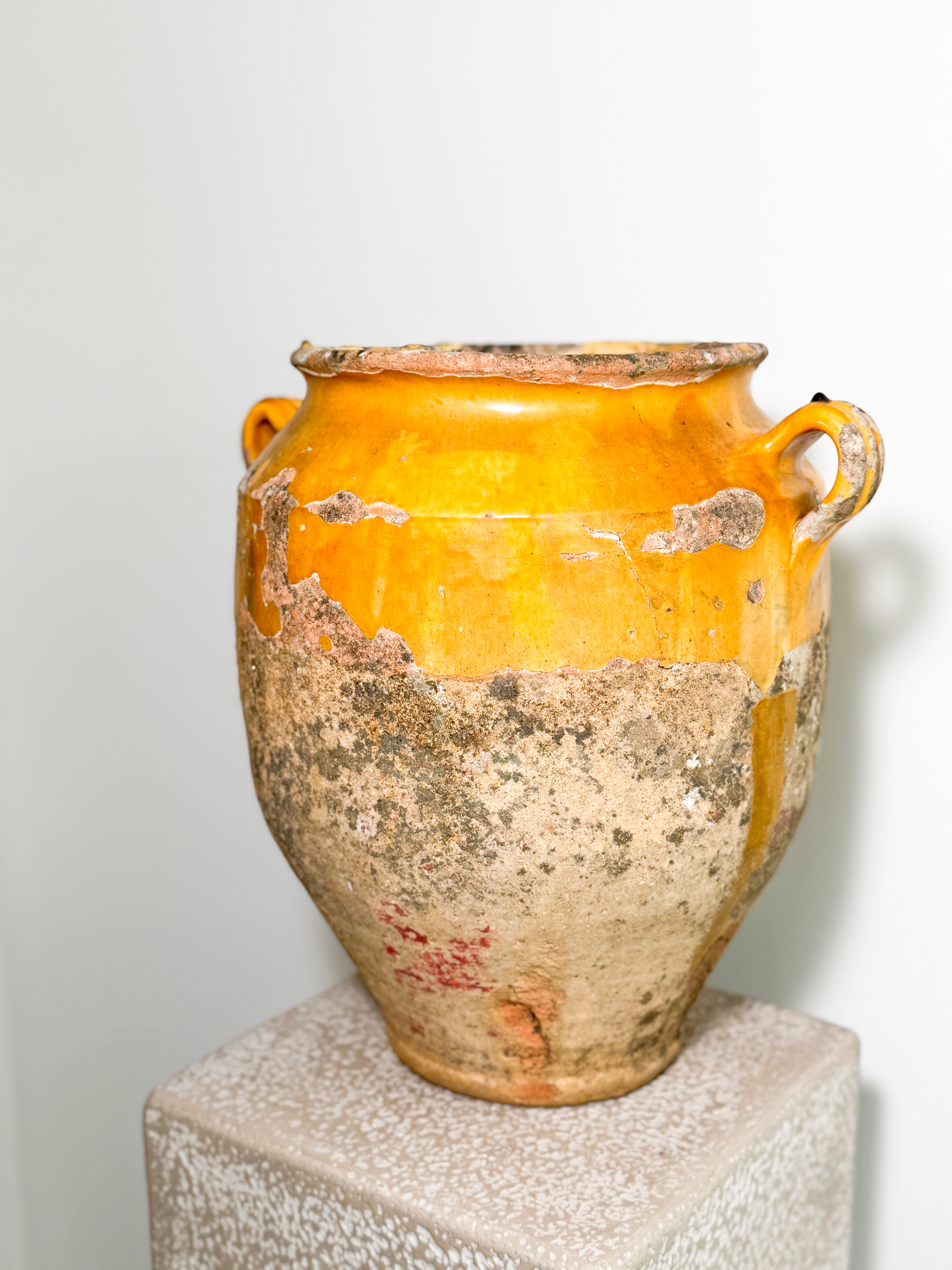 Large French Confit Pot. Antique homewares in West Sussex