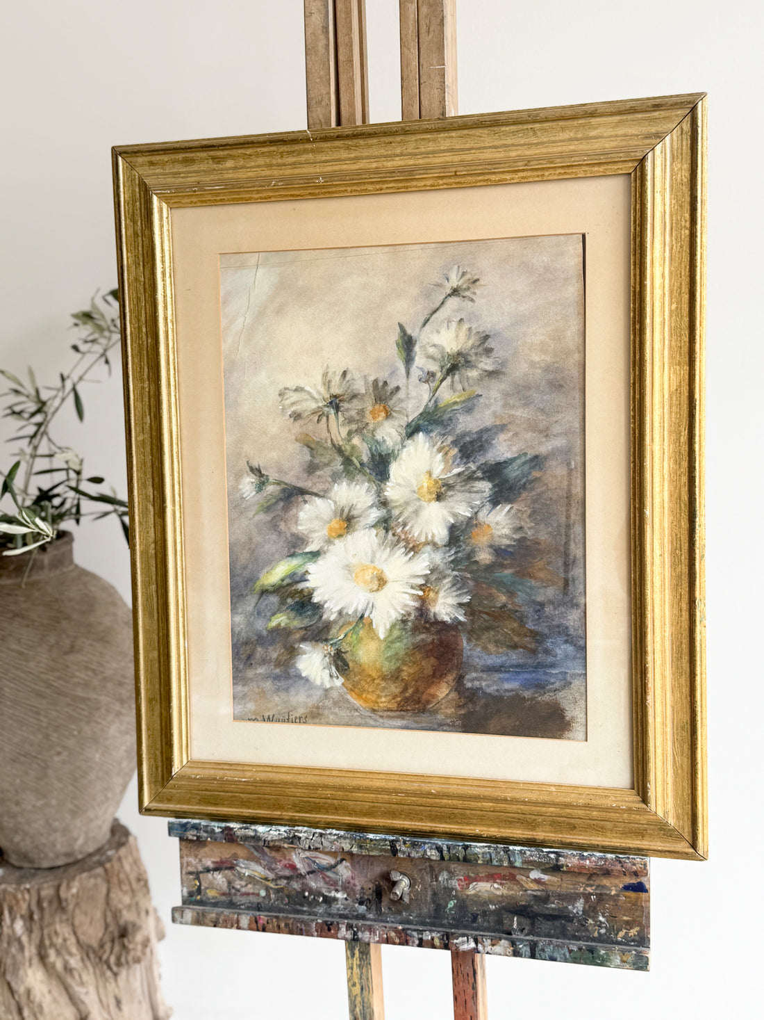 Online art, daisies in a vase 