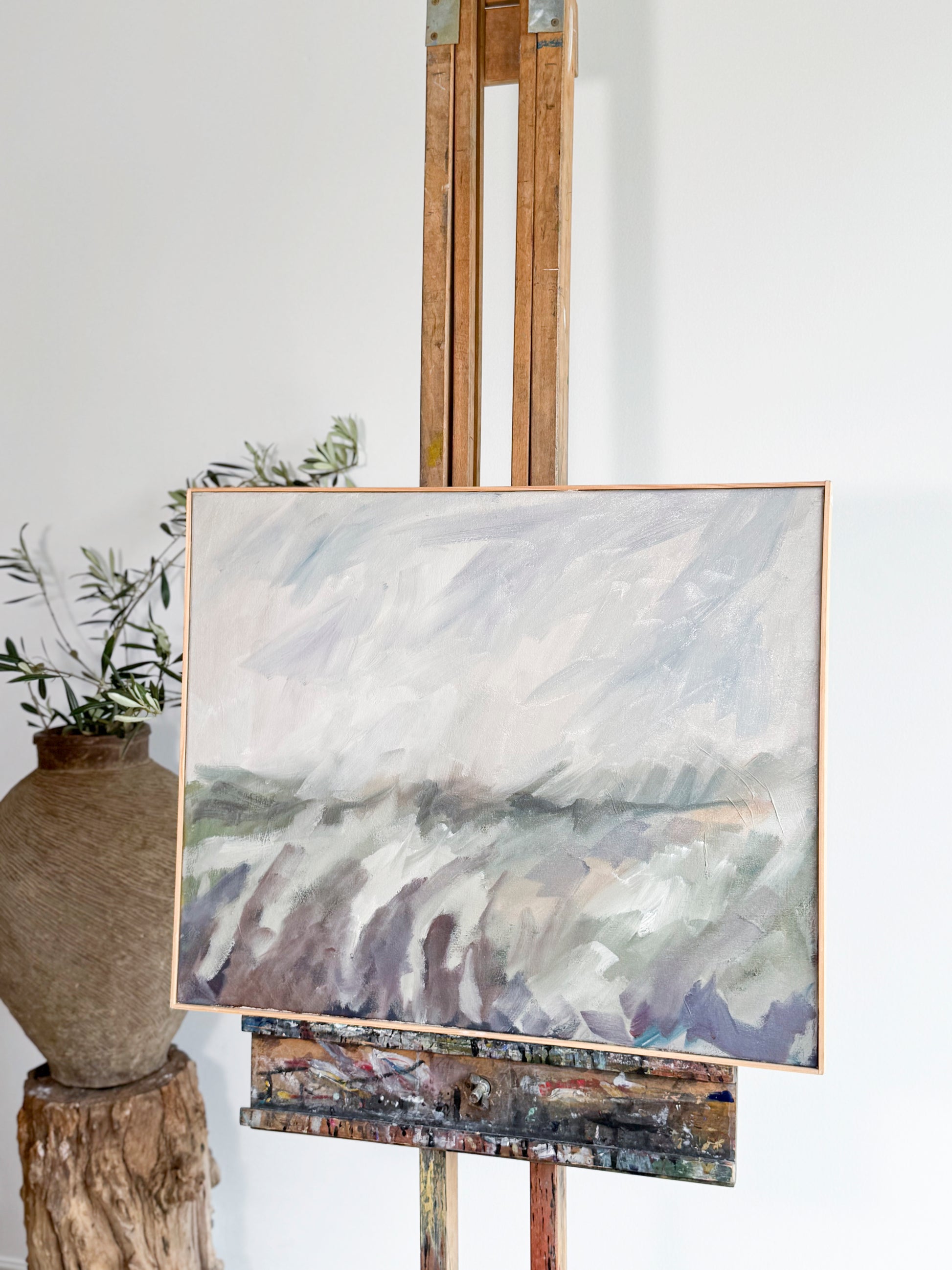 Abstract oil on canvas