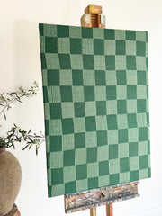 Green Textured Ewe Fabric art