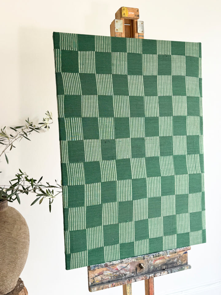 Green Textured Ewe Fabric art