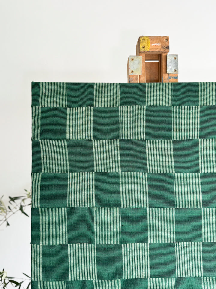 Green Textured Ewe Fabric art