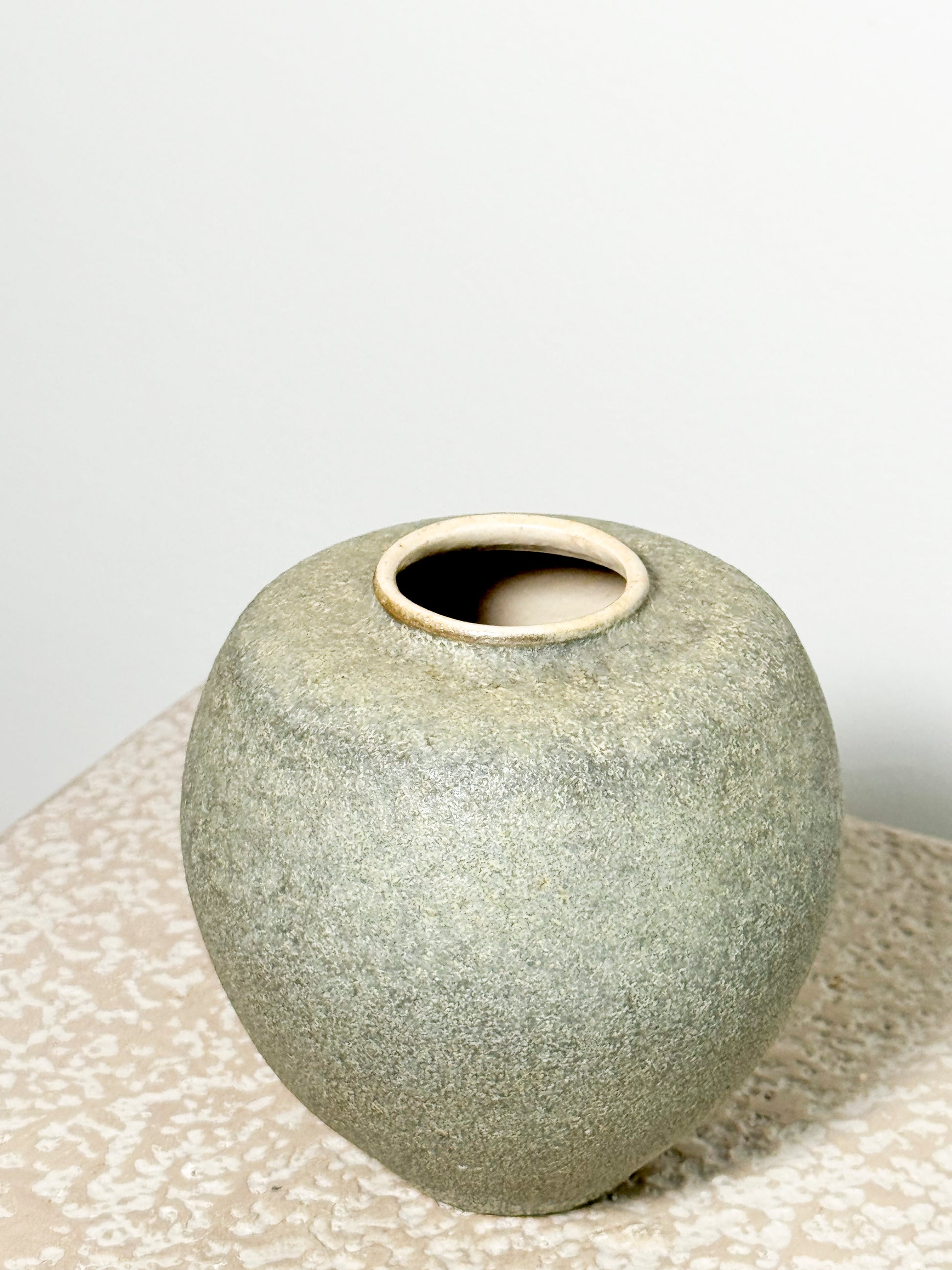 Studio Pottery Vase - textured ceramincs