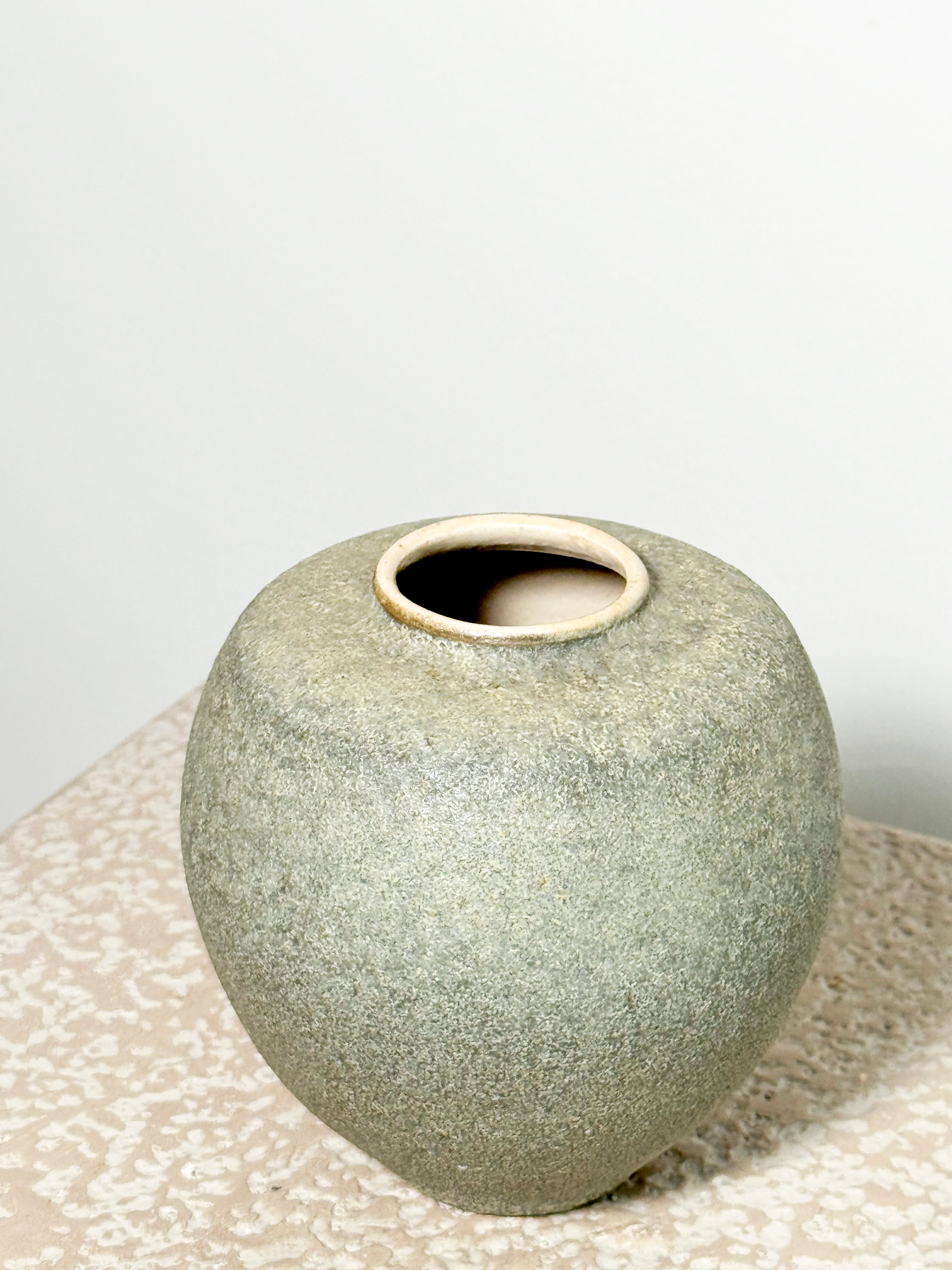 Studio Pottery Vase - textured ceramincs