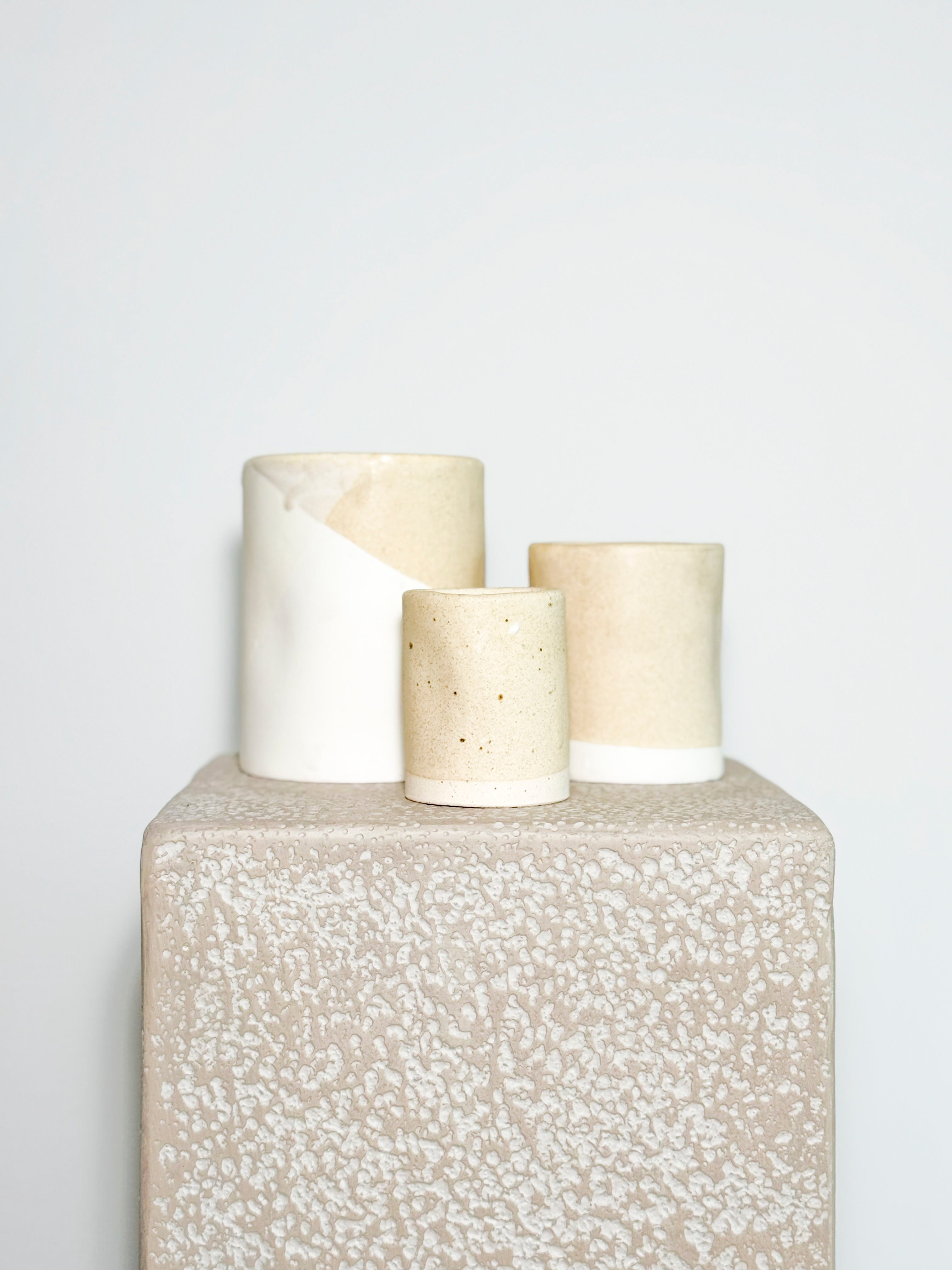 Object and Origin Ceramic candles - handmade and organic