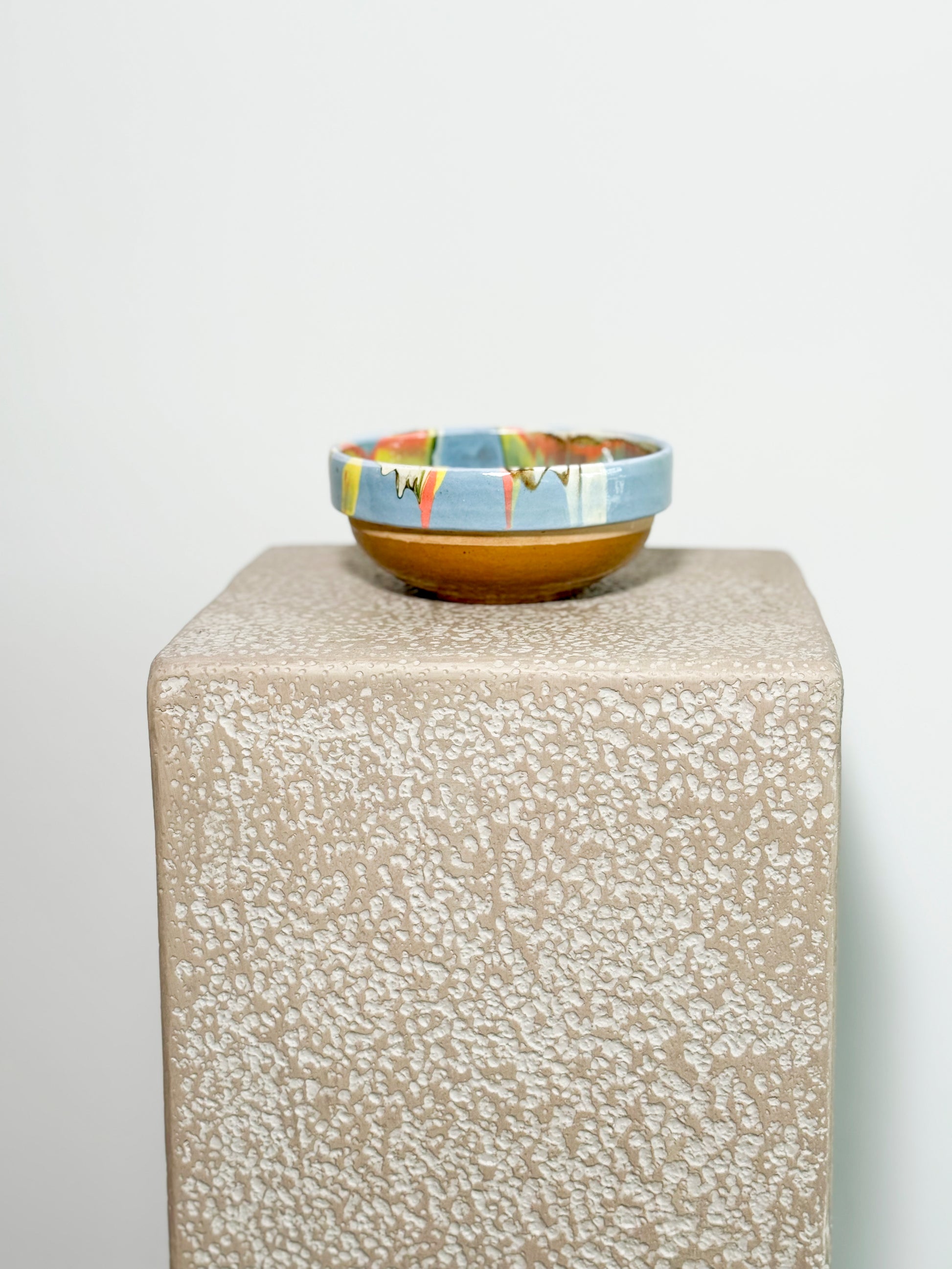 Handmade Romanian earthenware bowl 
