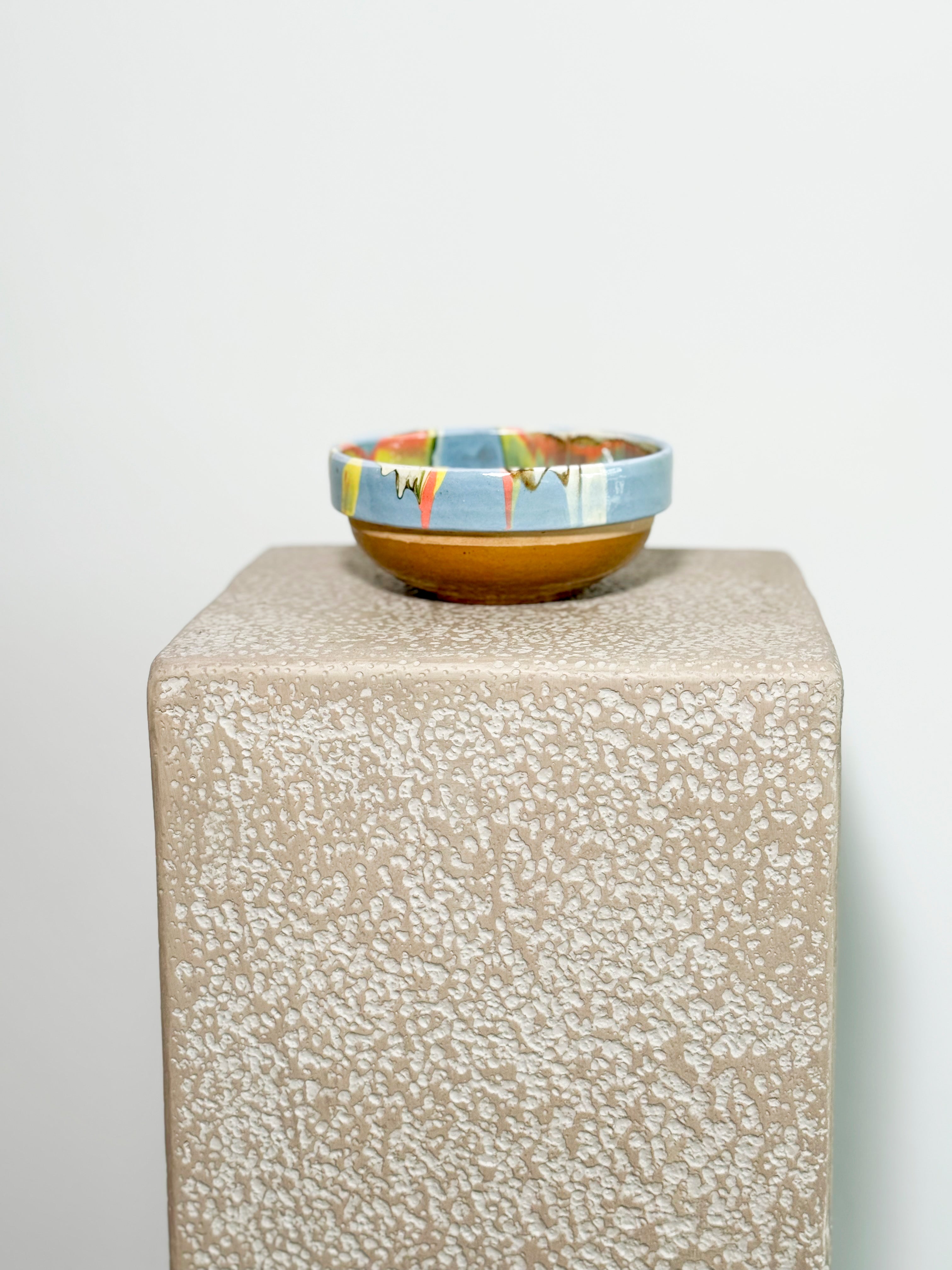 Handmade Romanian earthenware bowl 
