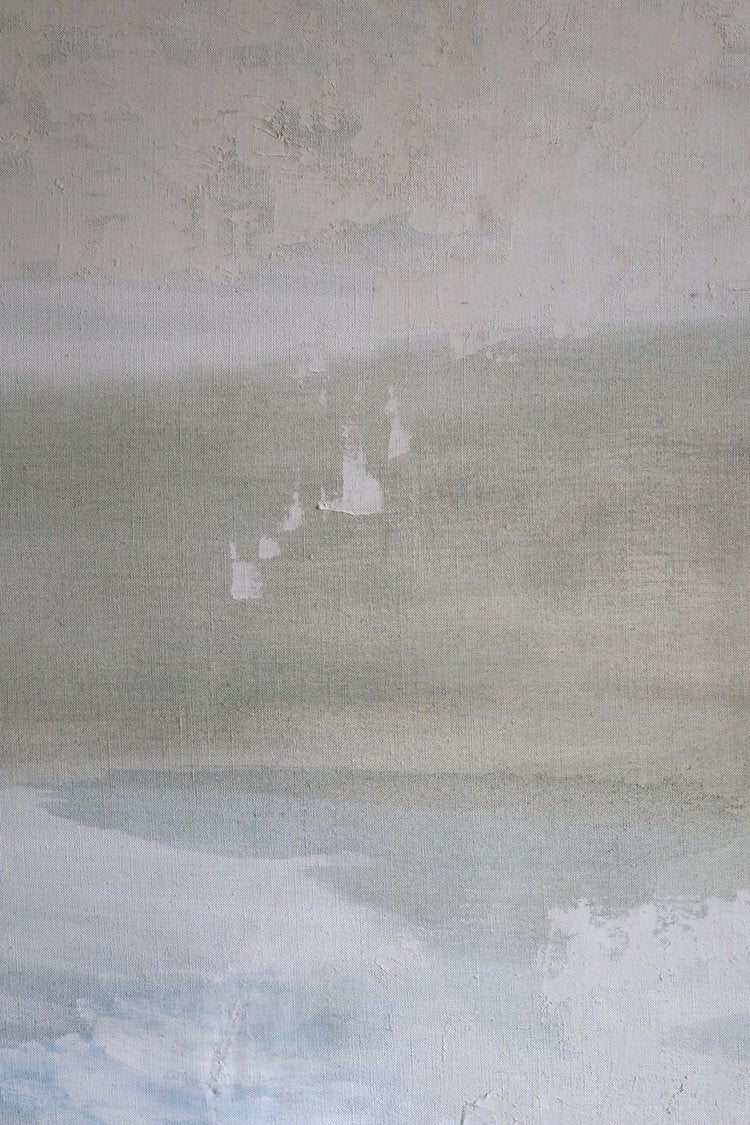 Abstract art with a gradient of blue and gray tones