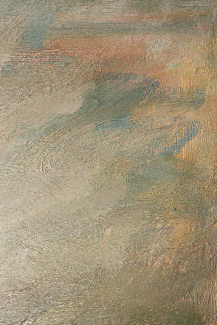 Abstract art with textured brush strokes in earthy tones