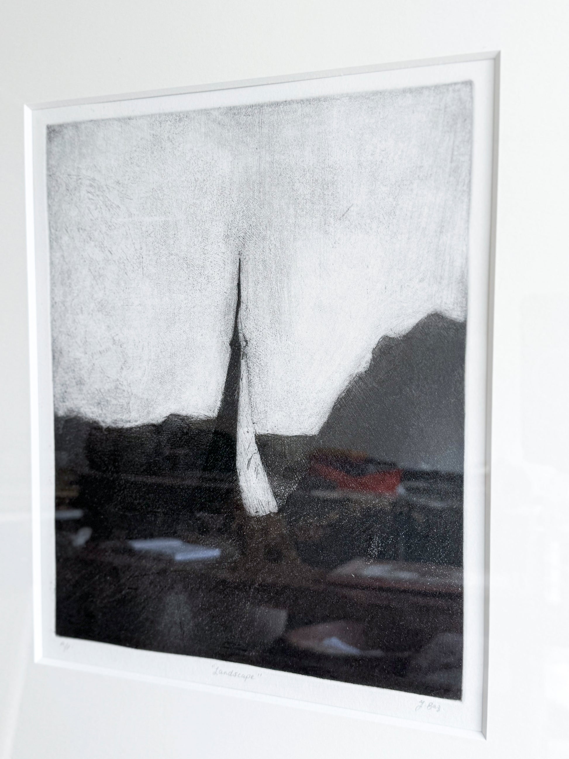 Izgan Baz Black & White Abstract Landscape Scene