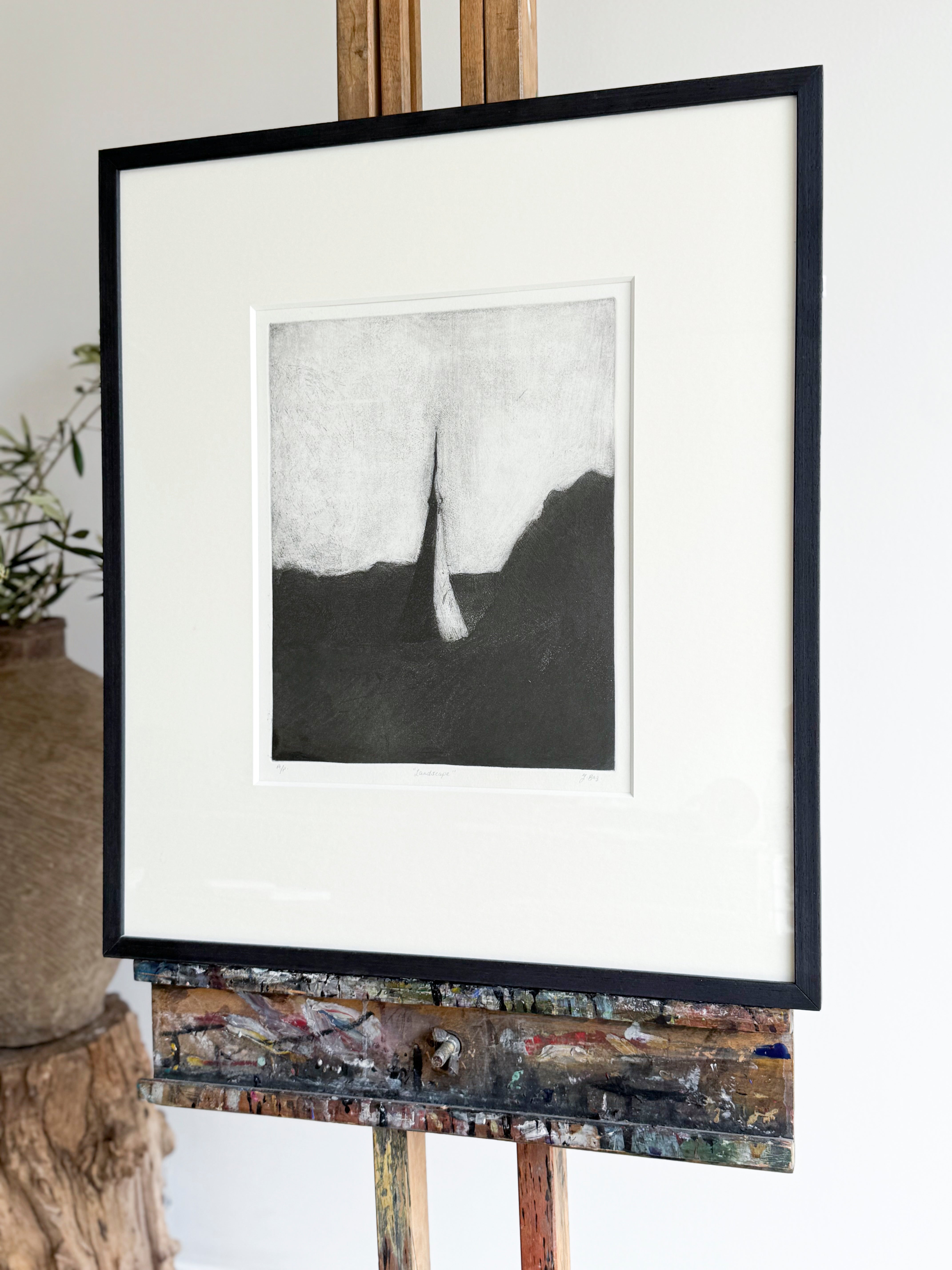 Izgan Baz Black & White Abstract Landscape Scene