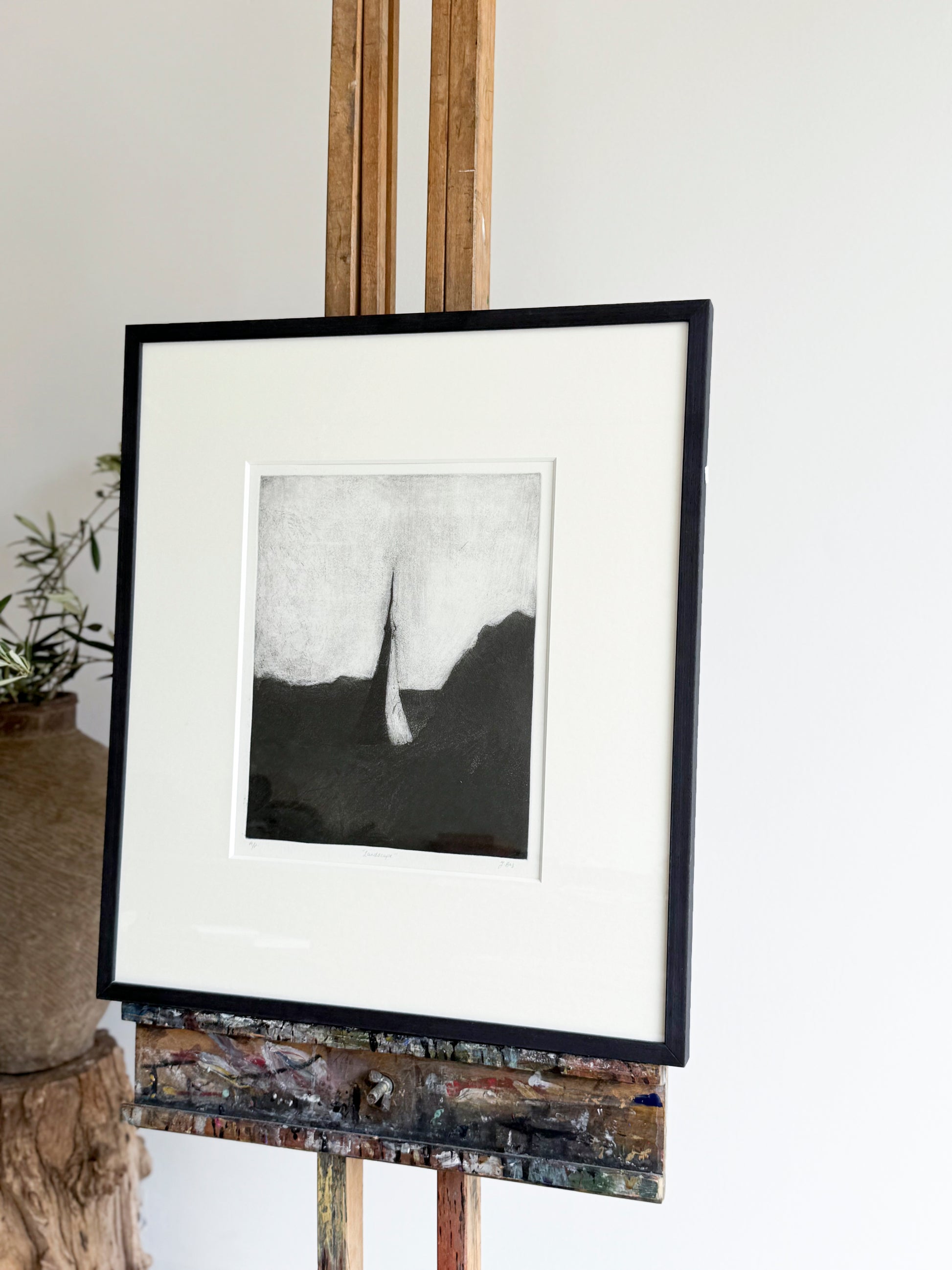 Izgan Baz Black & White Abstract Landscape Scene