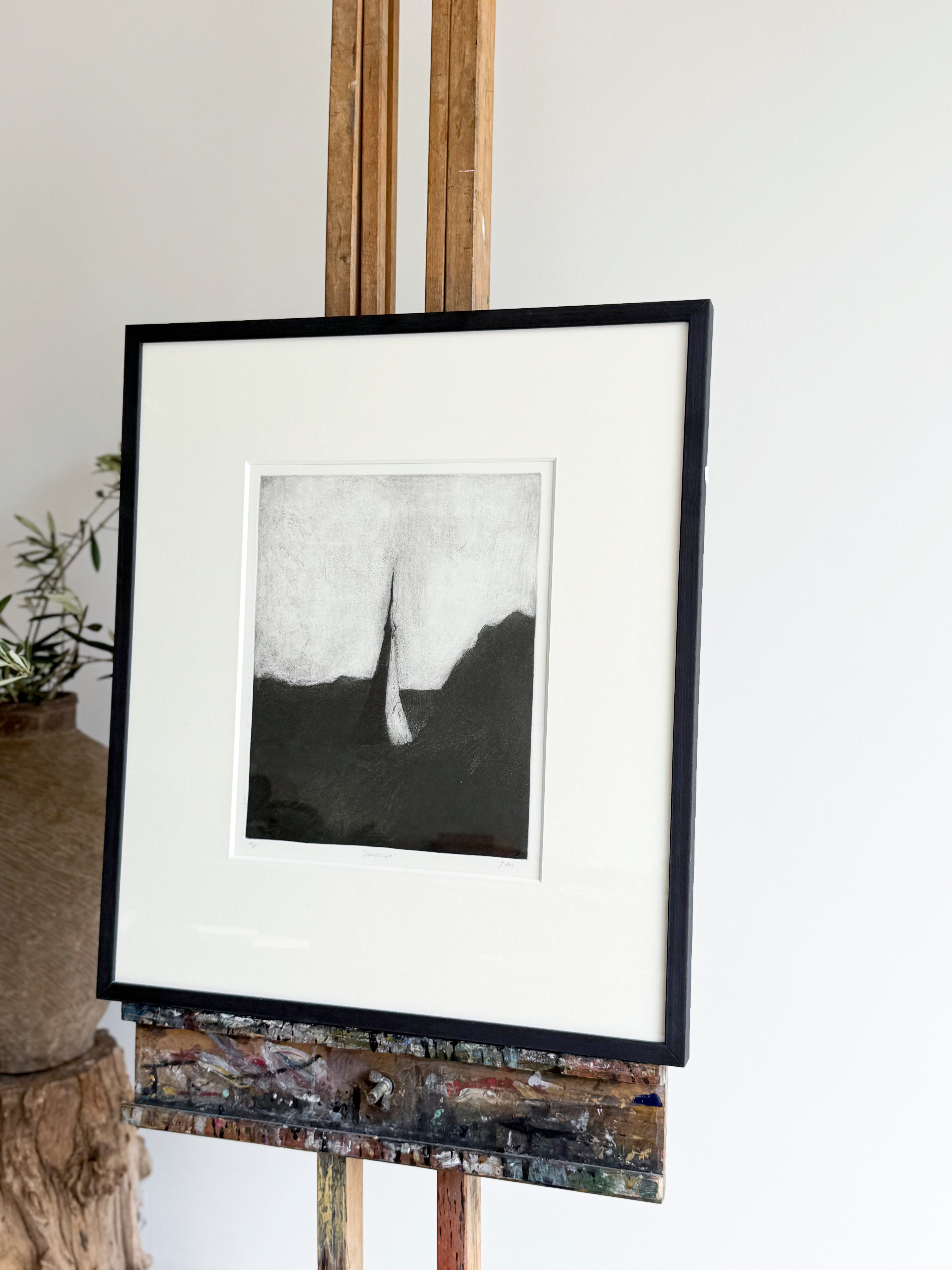 Izgan Baz Black & White Abstract Landscape Scene