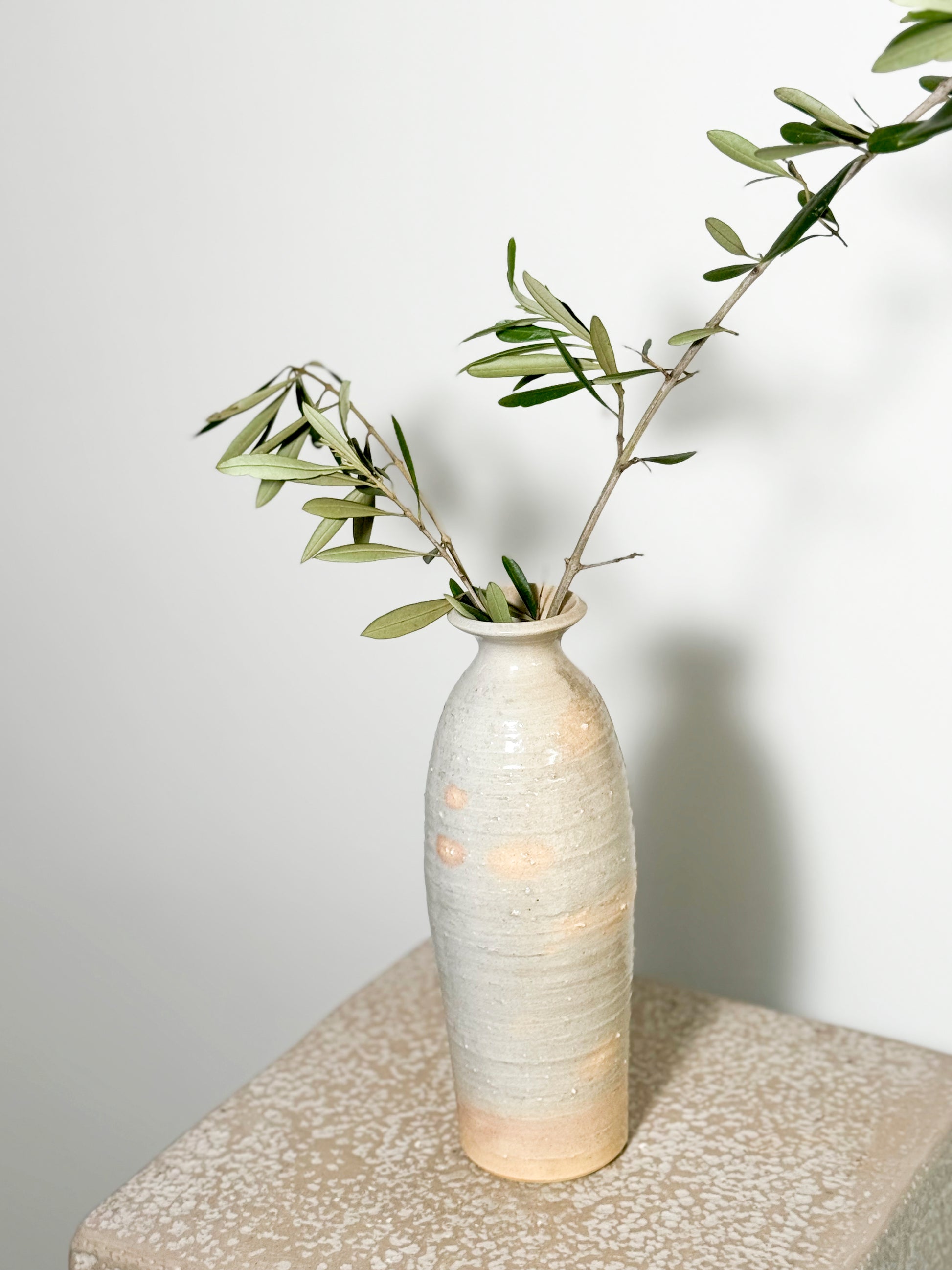 Two tone japanese ceramic bottle