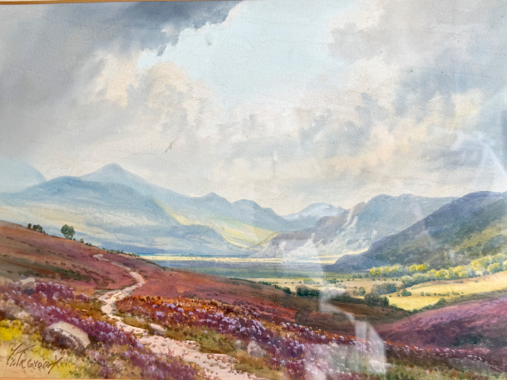 Moorland View Watercolour