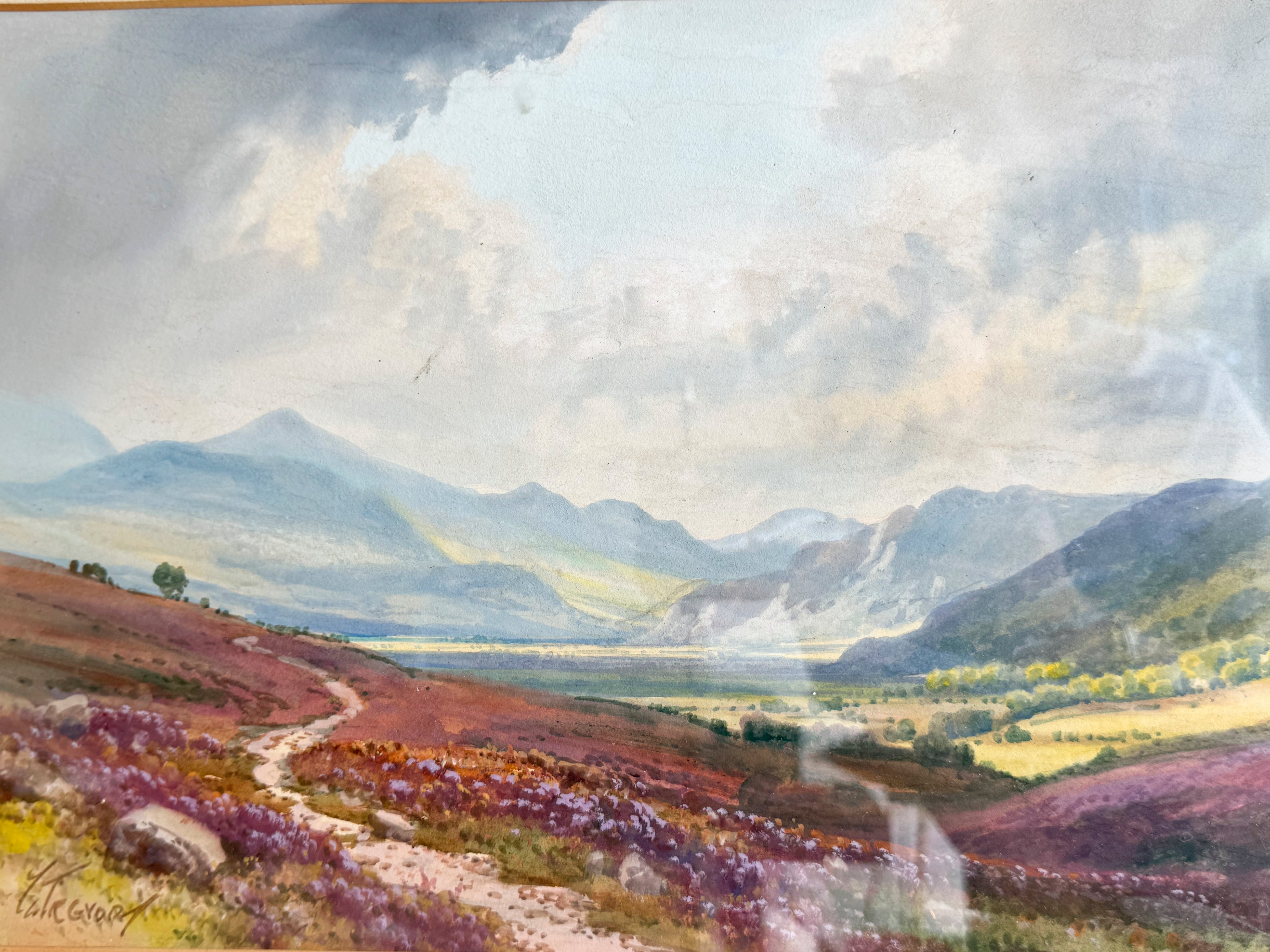 Moorland View Watercolour