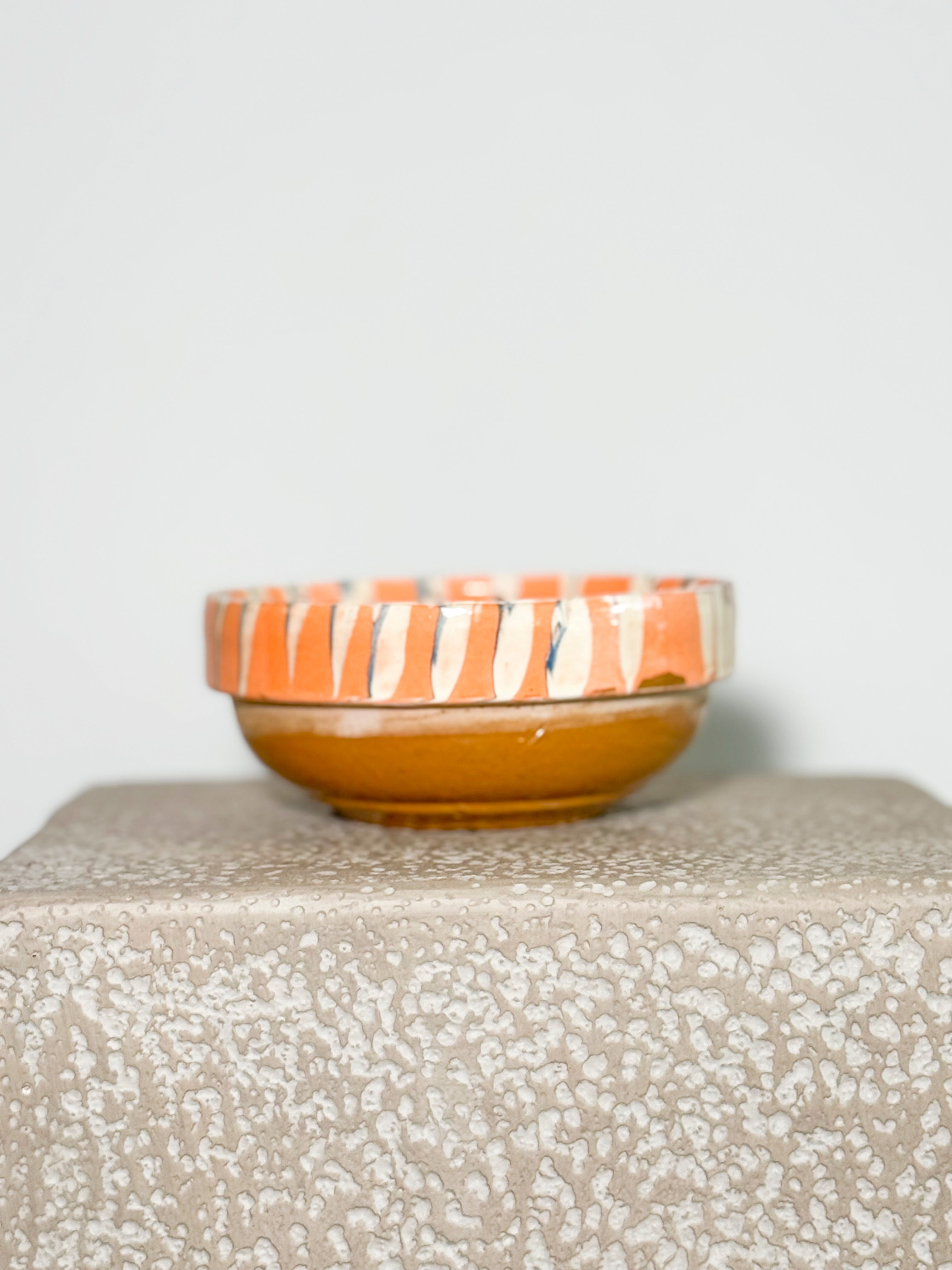 Romanian Slipware Folk bowl