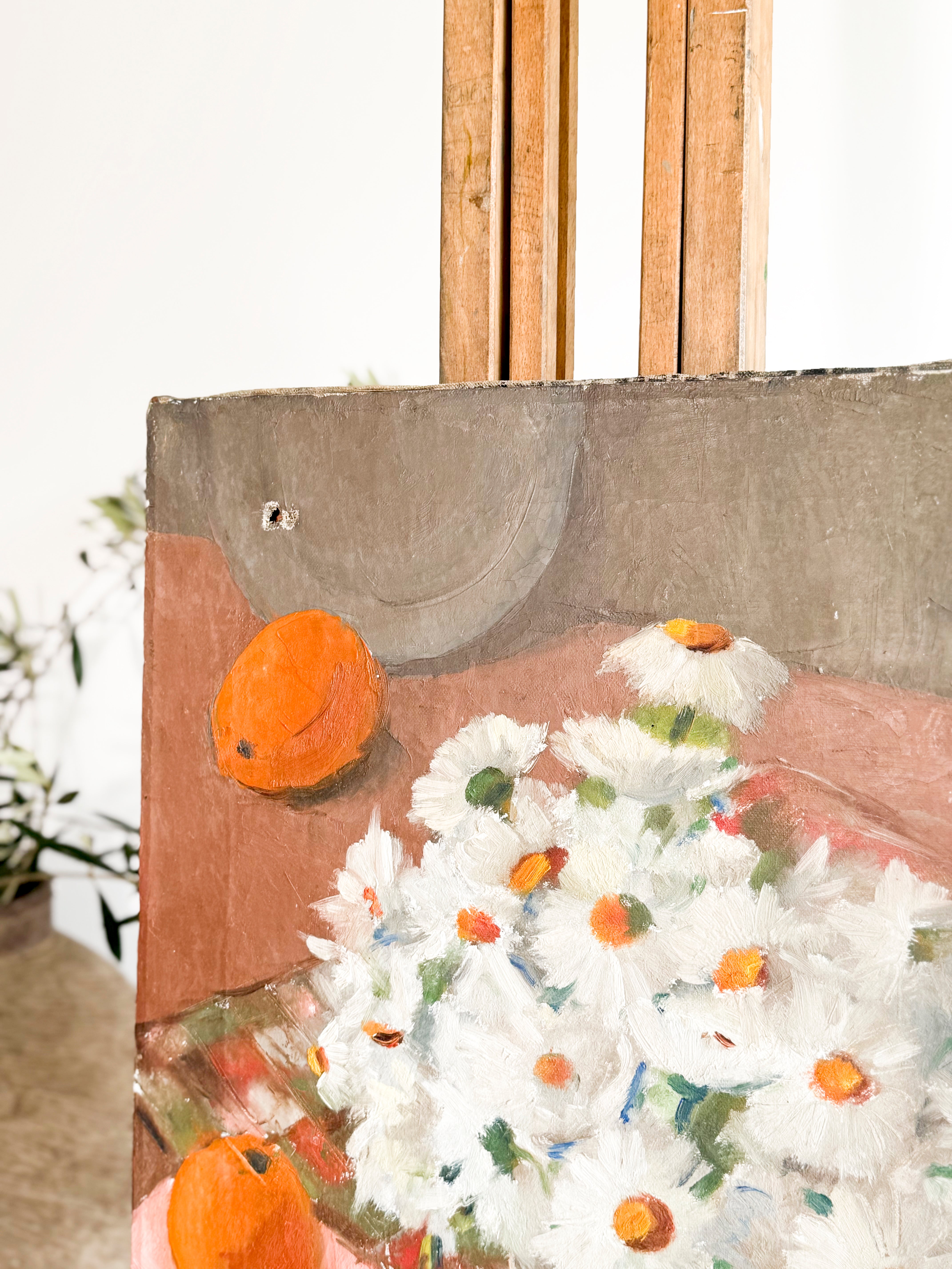 Everlasting Love Daisies Oil Painting on Canvas