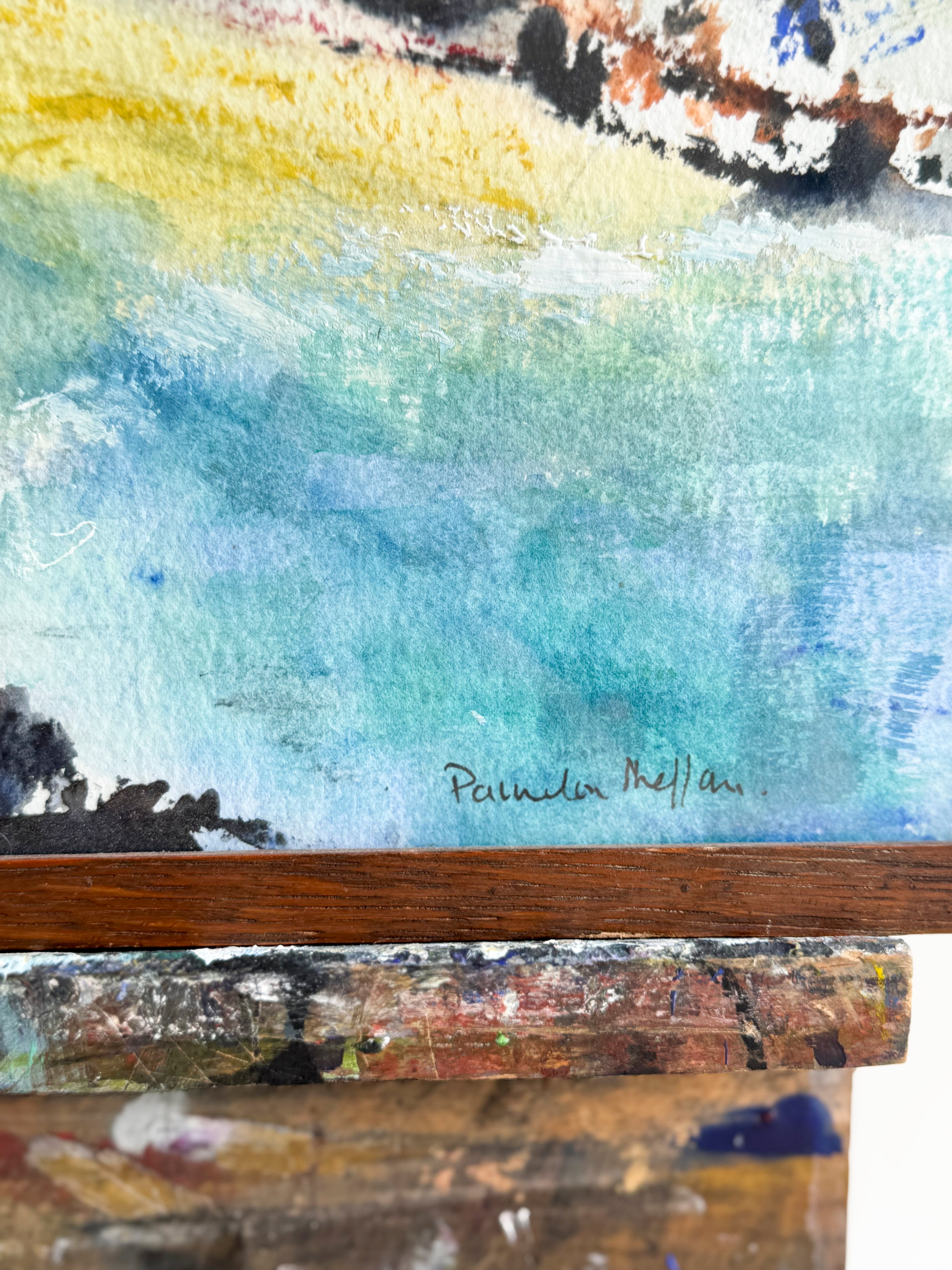 Vintage Watercolour Landscape Painting