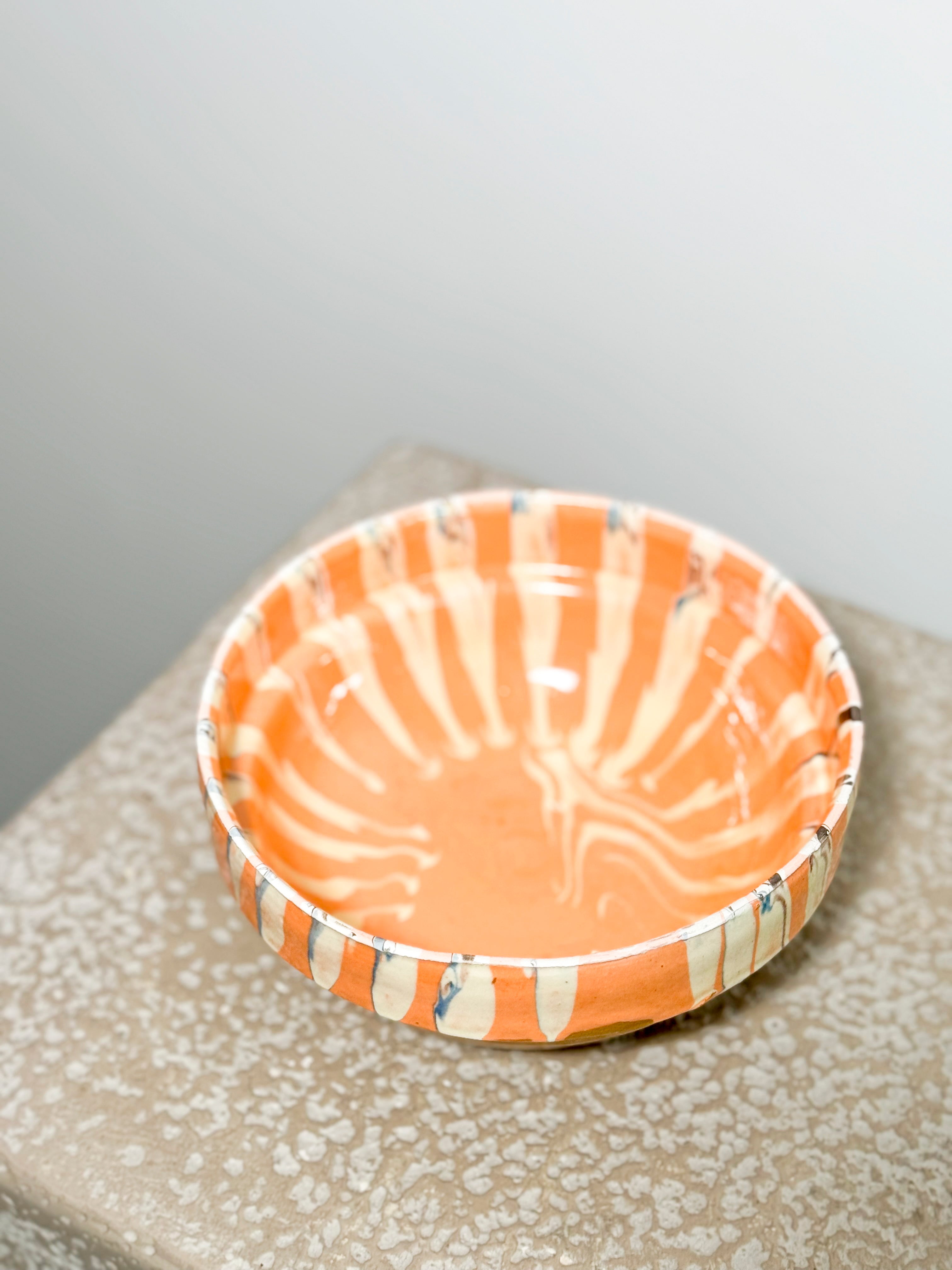 Romanian Slipware Folk bowl