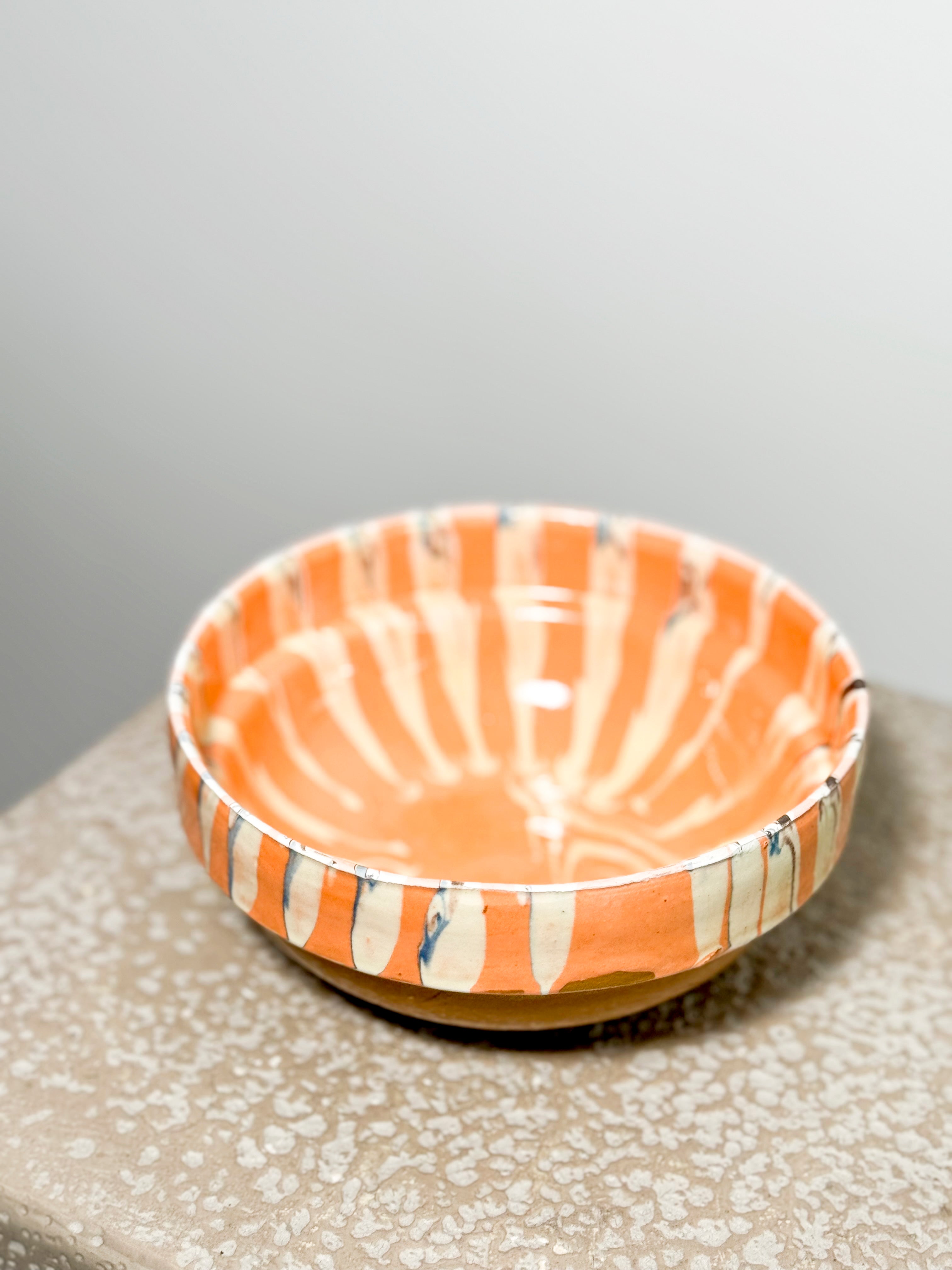 Romanian Slipware Folk bowl
