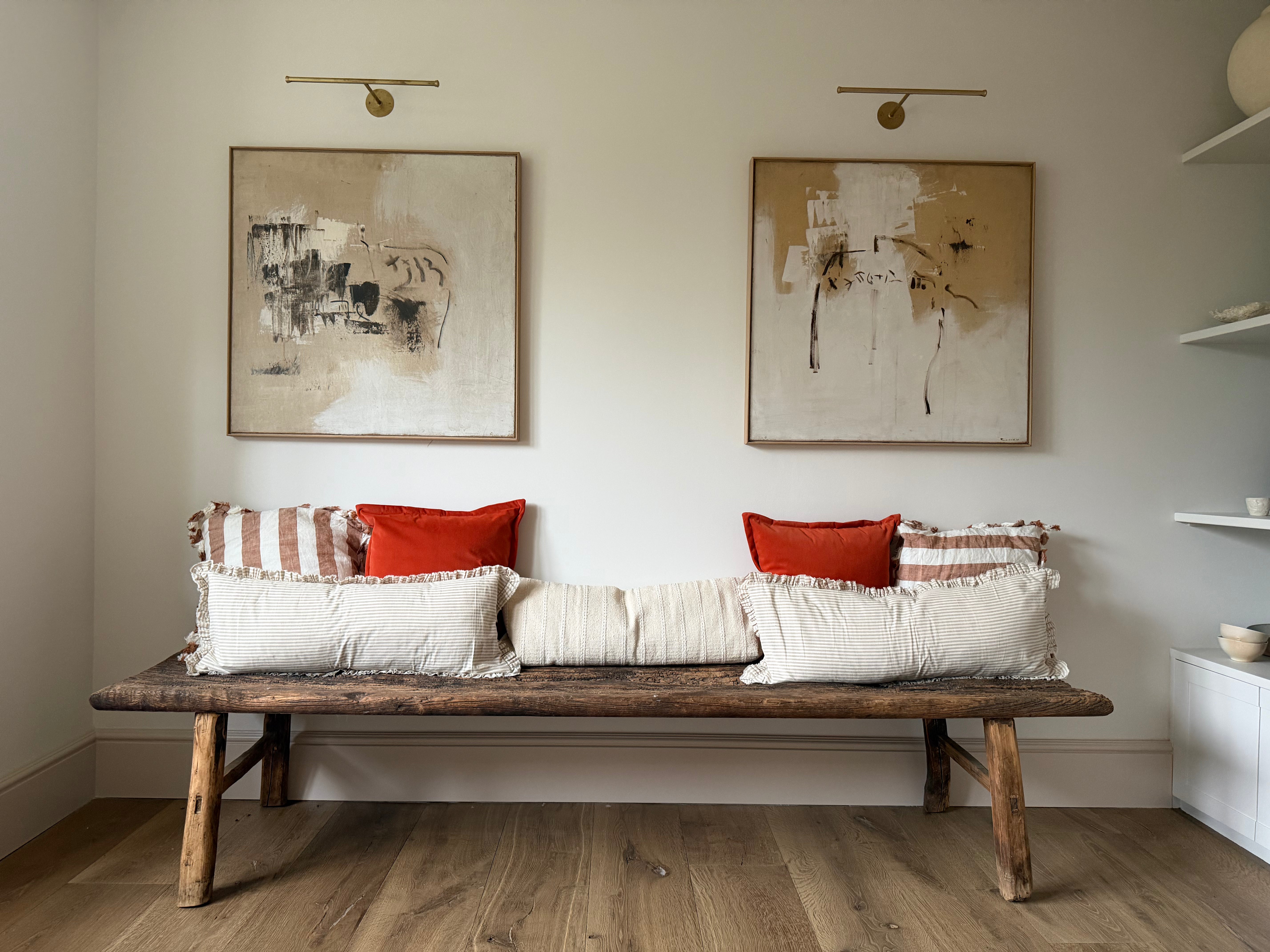 Primitive Rustic Wooden Bench. Online antiques and art