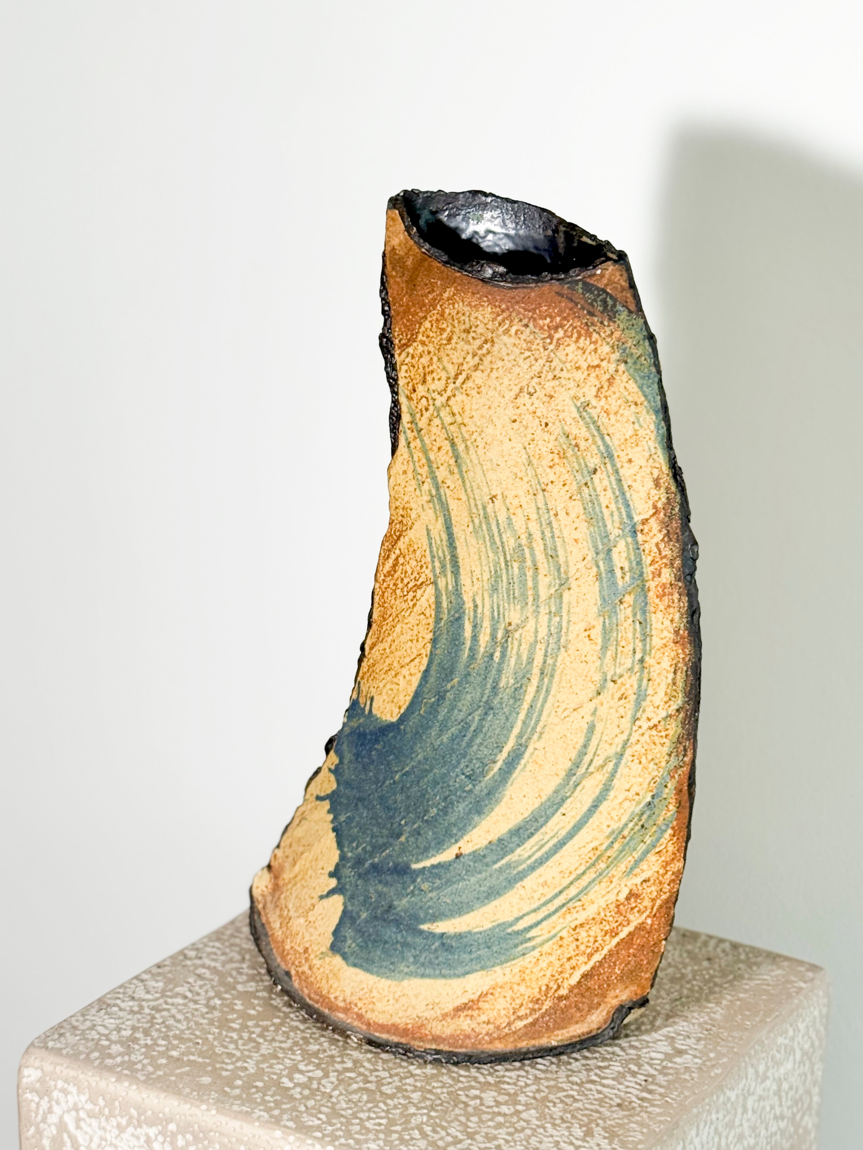 Vintage sculptural ceramic vase