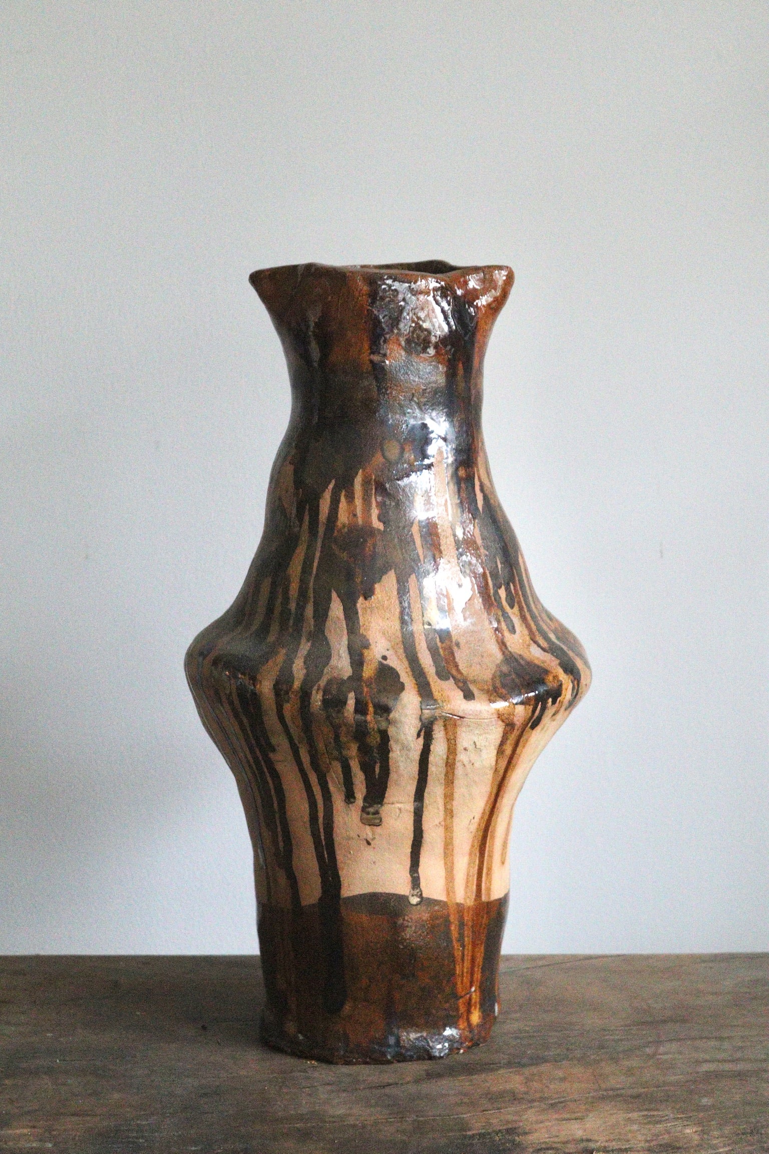 Studio Glaze Drip Vase
