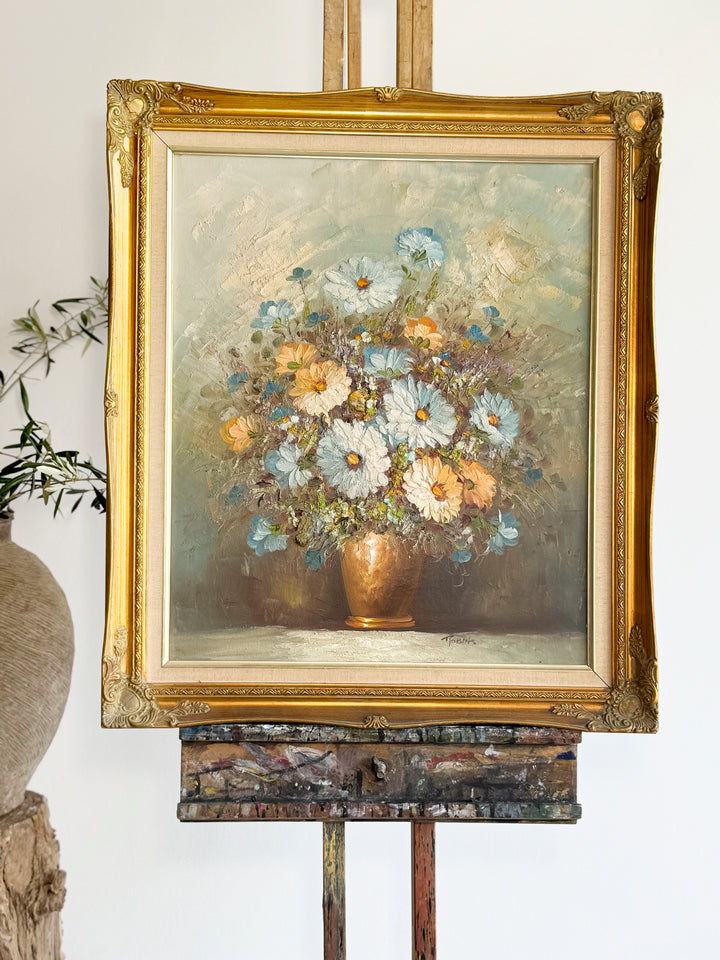 Vintage Florals in Vase painting 