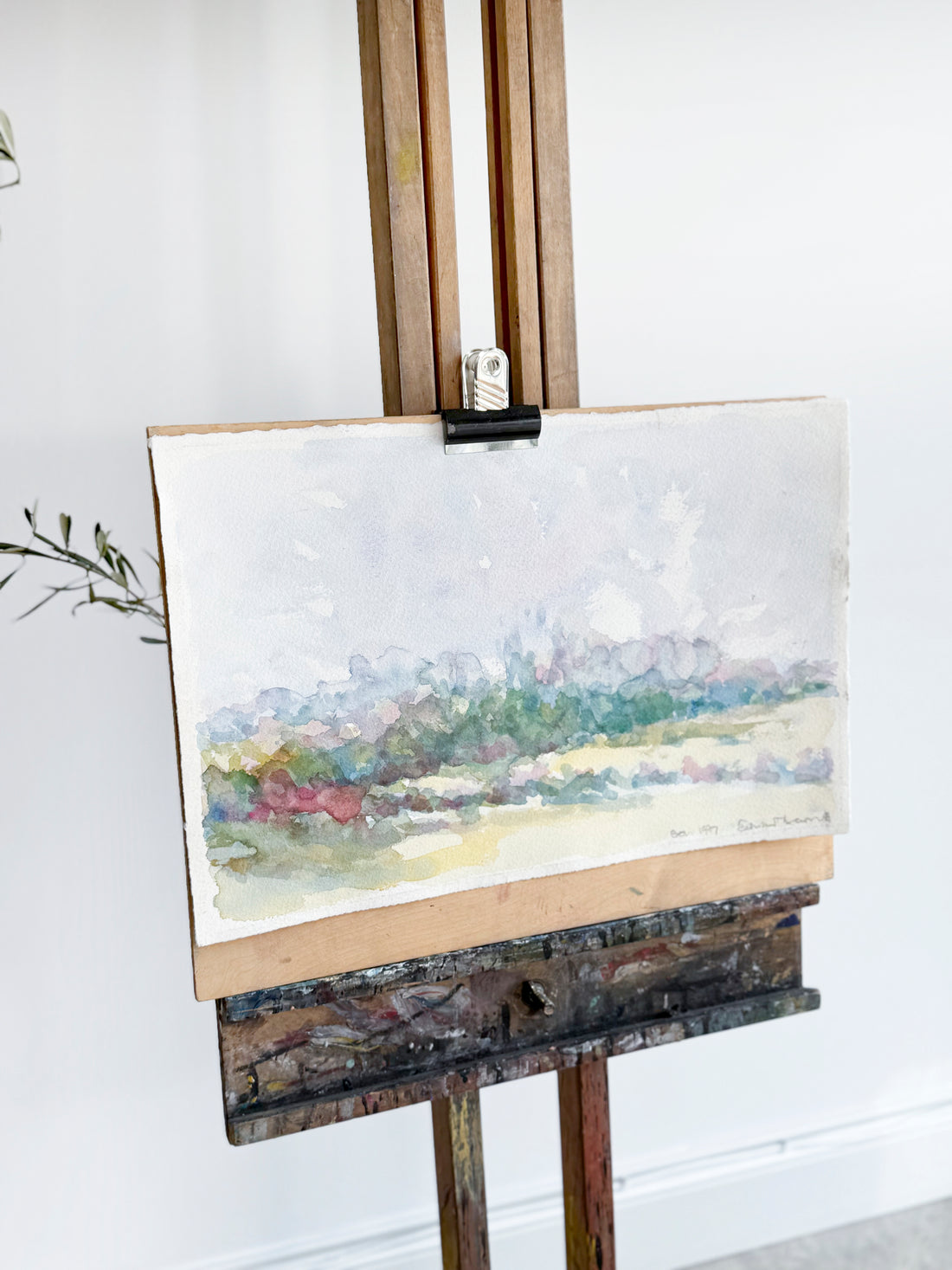 Painting of a landscape on an easel against a white wall
antiques London	
homeware shop London
interior styling objects London and Sussex
antique sourcing UK	
curated antiques	
antique homeware / antique homewares	
decorative antiques	
art and objects	
timeless home decor found objects decor
vintage home accessories
antique art	