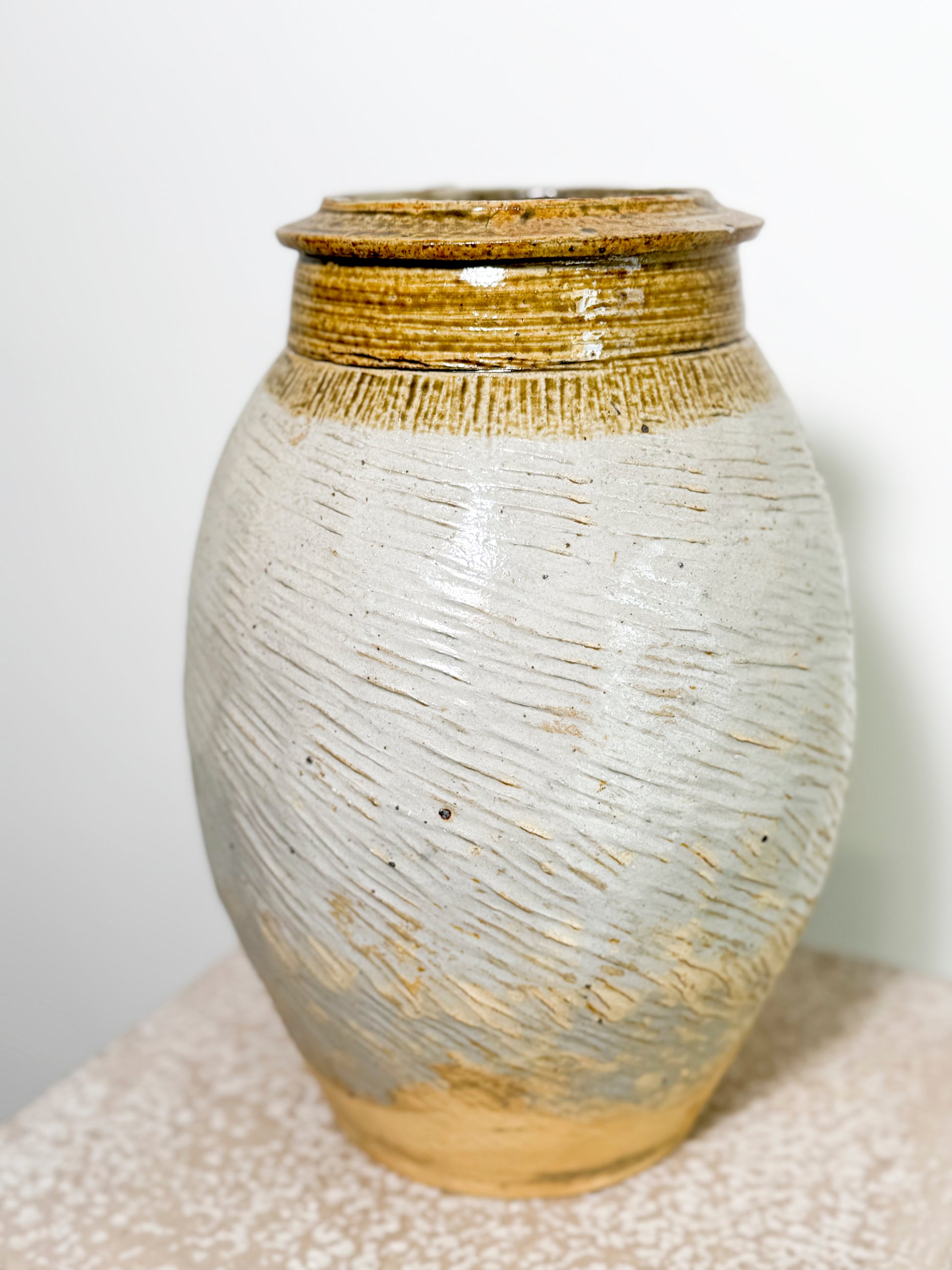 Textured antique yunnan pot