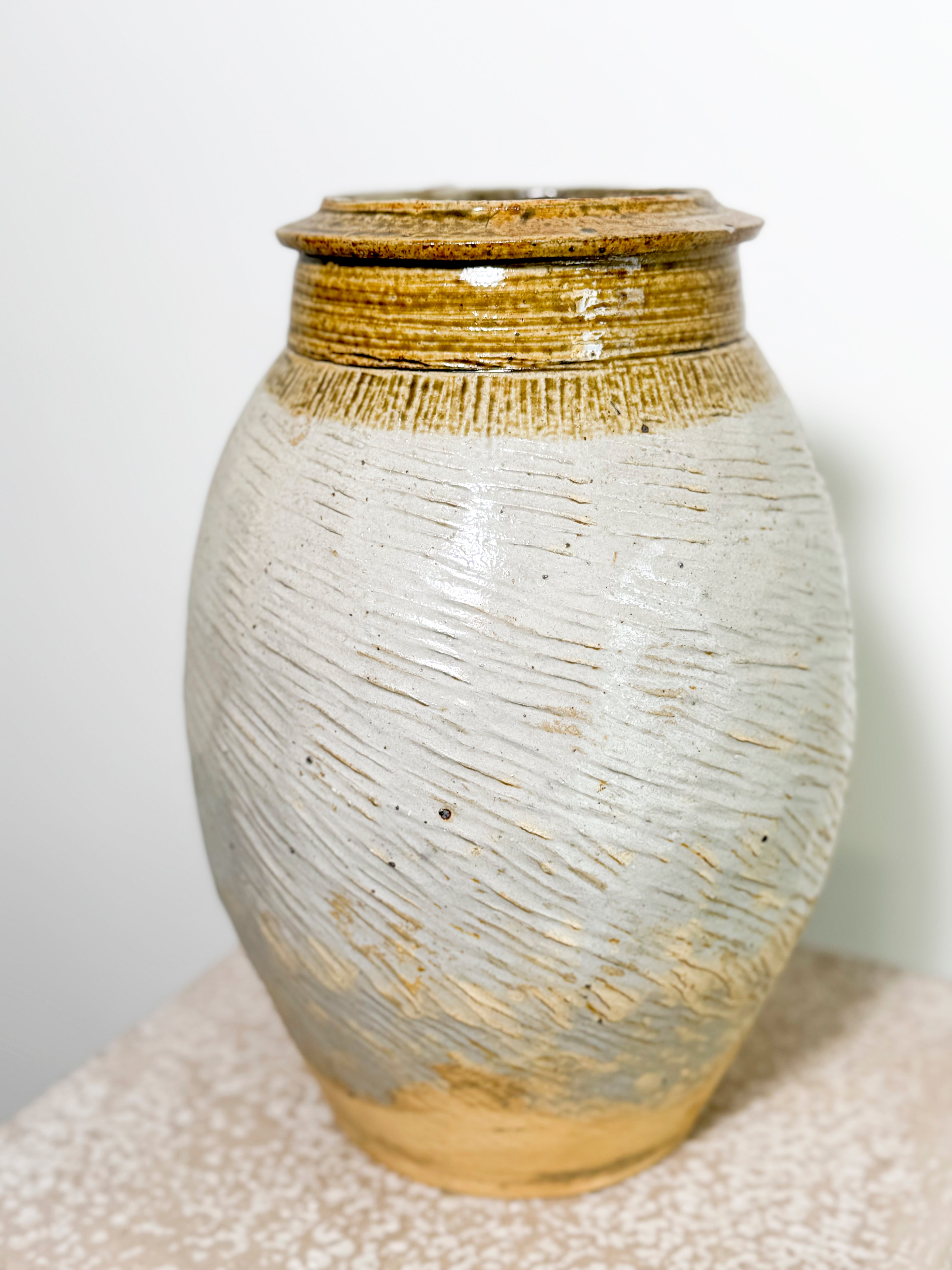 Textured antique yunnan pot